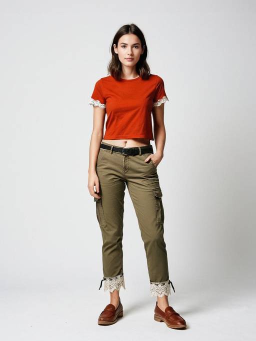 Stylish Woman in Casual Streetwear