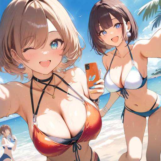 Beach Selfie with Rotom and Friends