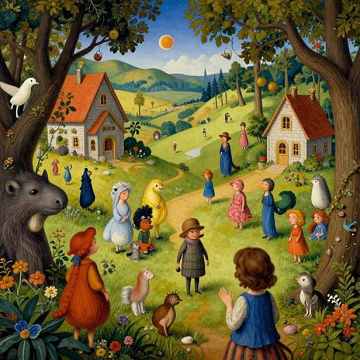 Whimsical Surreal World in Miniature