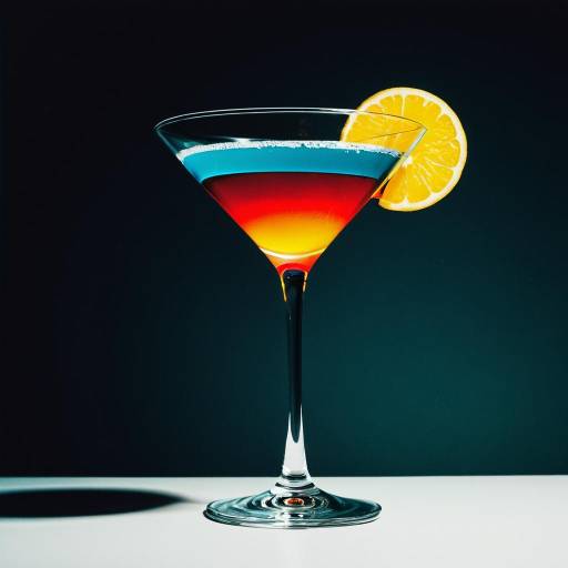 Jazzy Cocktail Glass in Warhol Style