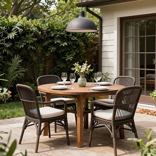 Serene Outdoor Dining Experience