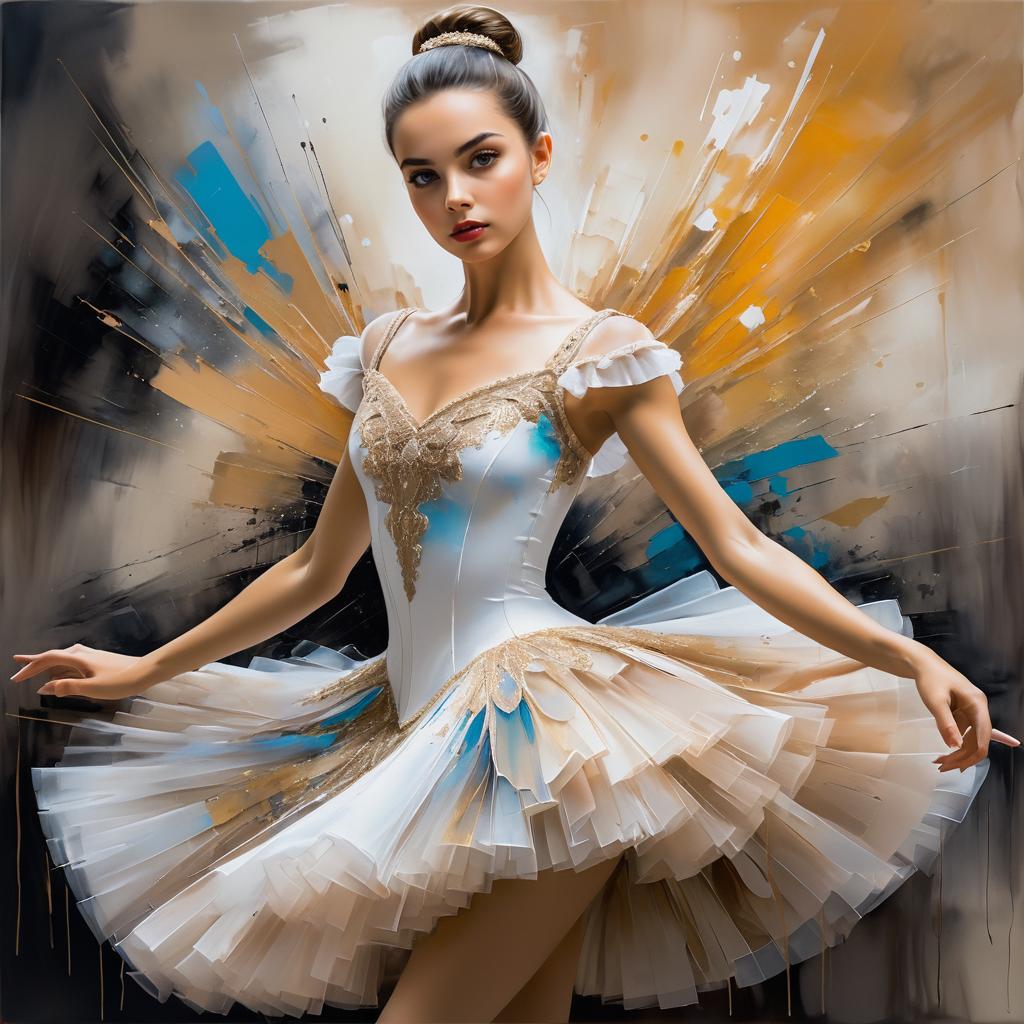 Expressive Ballerina Portrait in Rich Detail