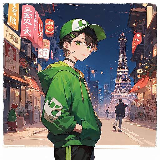 Seductive Street Style Anime Boy