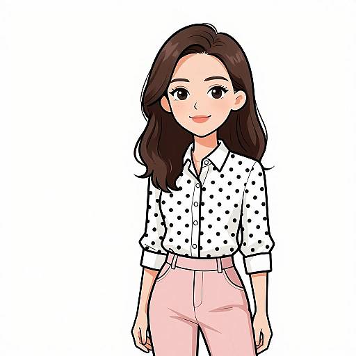 Smiling Woman in Business Casual Attire