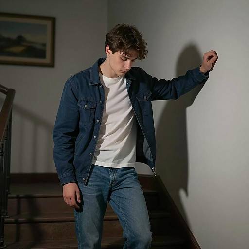 Dramatic Portrait of a Young Man