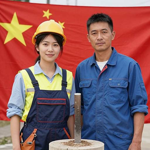 Colorful Chisel Post of Proud Workers