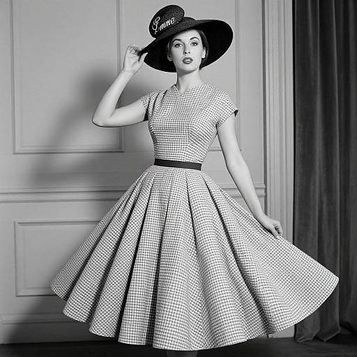 Elegant 1950s Monochrome Fashion