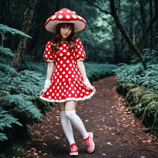Mushroom-Inspired Kinoko Komori Cosplay
