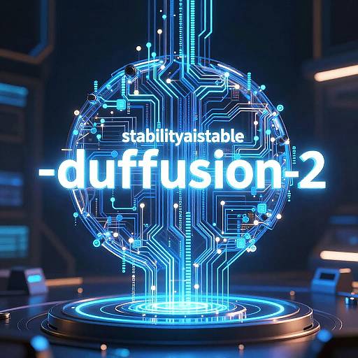 Futuristic AI Neural Network Visualization