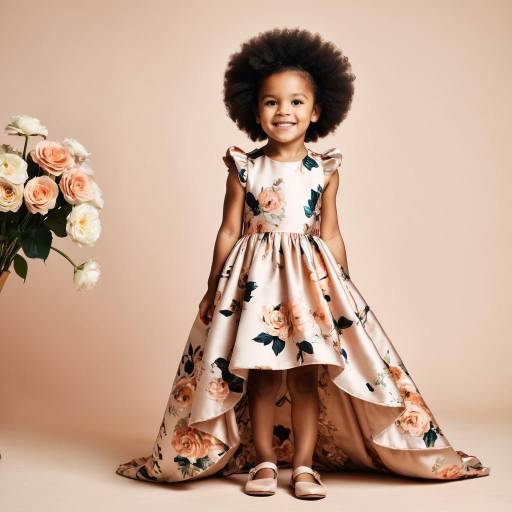 High Fashion Toddler in Floral Gown