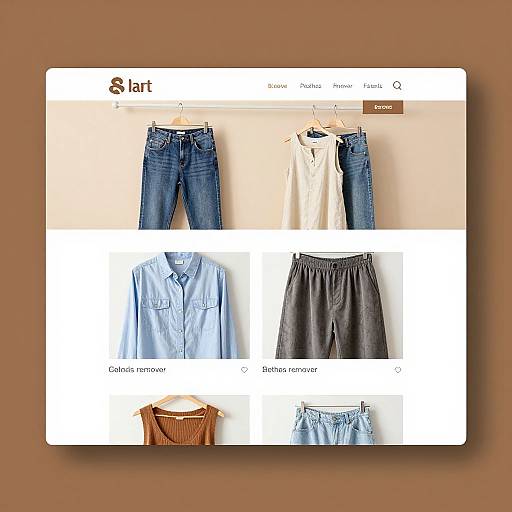 Clothes Remover Website Homepage Design