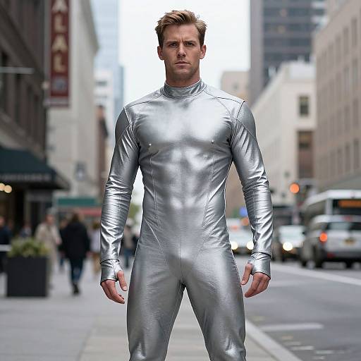 Gene Grey in Silver Suit