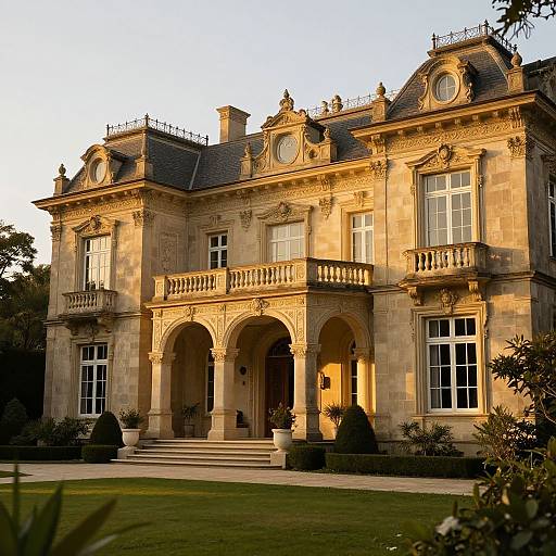 Golden Light Opulent Mansion