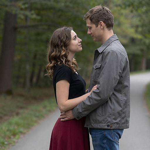 Young Couple Embracing Outdoors