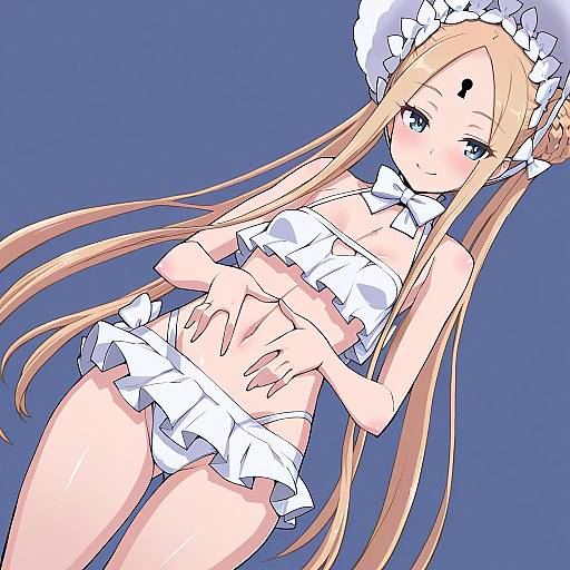 Illustration of Abigail williams (swimsuit foreigner) (fate), fate (series) in the style of Miyagoe yoshitsuki