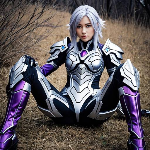 Futuristic Jin Cosplay in Armor