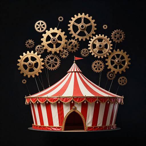 Whimsical Floating Circus Tent