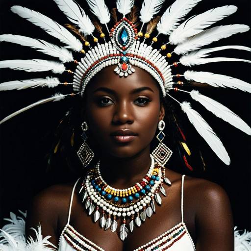 Vibrant Junkanoo Outfit with Headdress