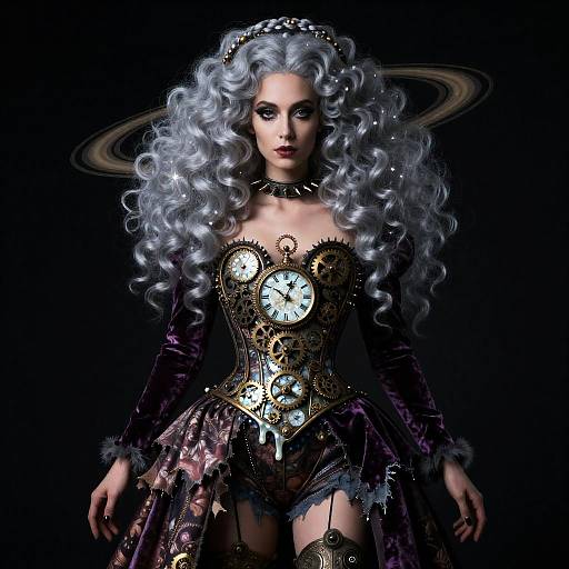 Surreal Cosmic Baroque Portrait