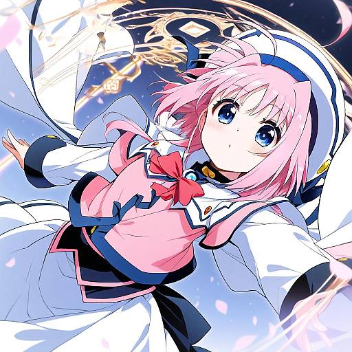 Illustration of Caro ru lushe, lyrical nanoha in the style of Salamander (hop-step)