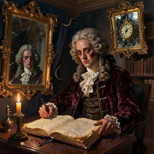 Forsaken Marquis in Haunted Library