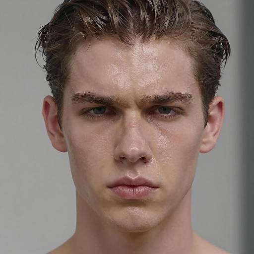 Intense Portrait of a Slick Young Man