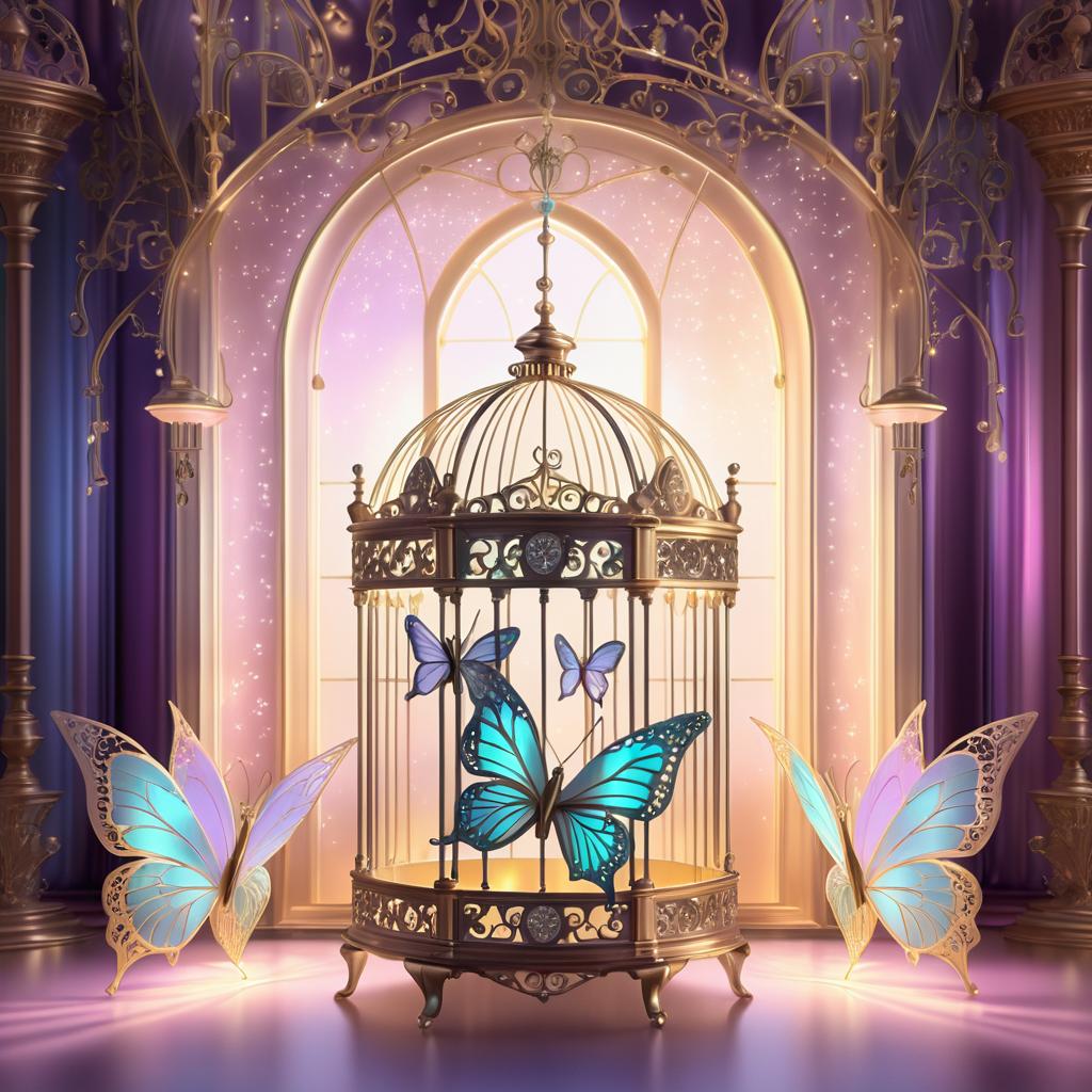 Ethereal Butterflies in a Luxe Setting