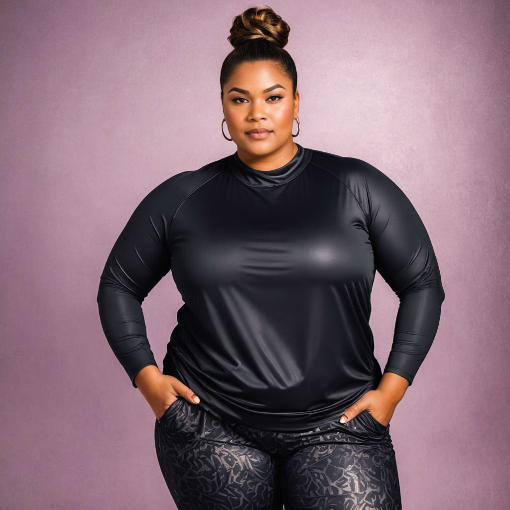 Empowered Plus-Size Fitness Photoshoot