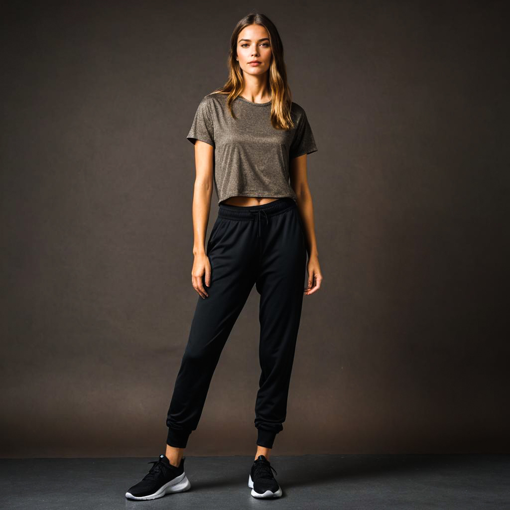 Trendy Activewear for Flexible Young Woman