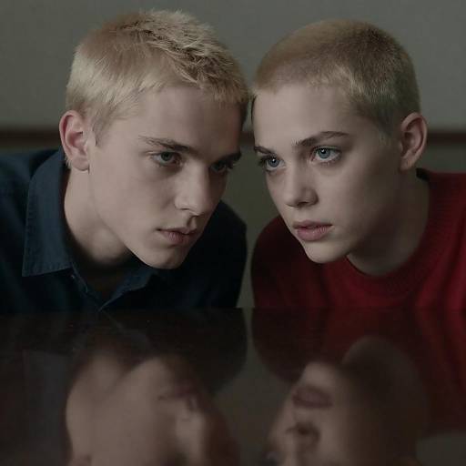 Intense Focused Couple Portrait in Shadows