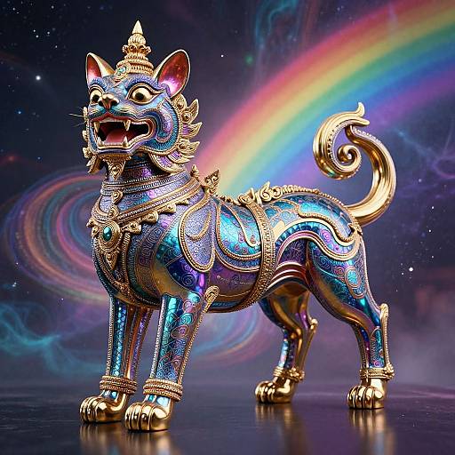 Epic Chinthe with Rainbow Nebula