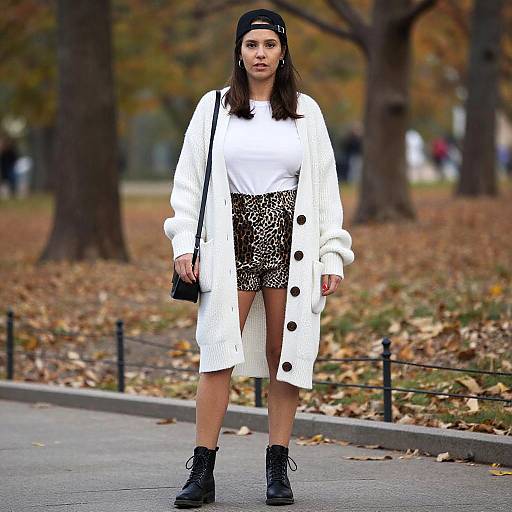 Autumn Streetwear with Animal Print