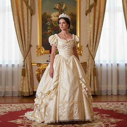 Elegant Woman in Opulent Gown
