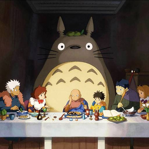 Totoro at the Last Supper Dream