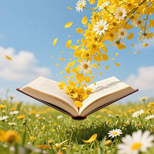 Colossal Book Releasing Golden Petals