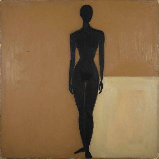 Minimalist Contrapposto Silhouette in Earthtones