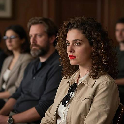 Moody Portrait of Three Individuals