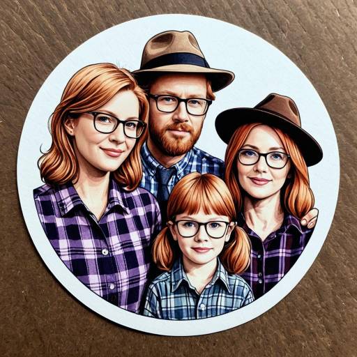 Illustrated Family Portrait Sticker