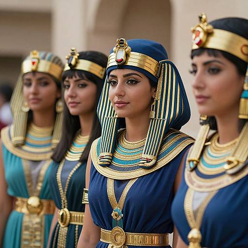 Egyptian Costume Woman Close-Up