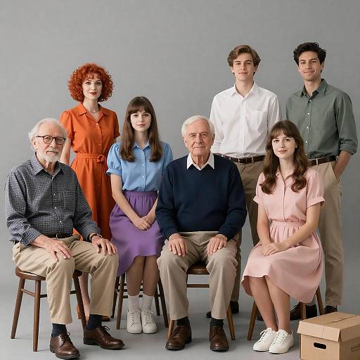 Group Portrait of Diverse Eight People