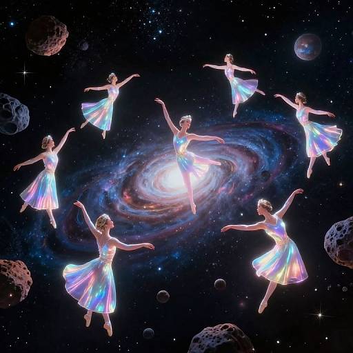 Cosmic Ballet of Interstellar Dancers