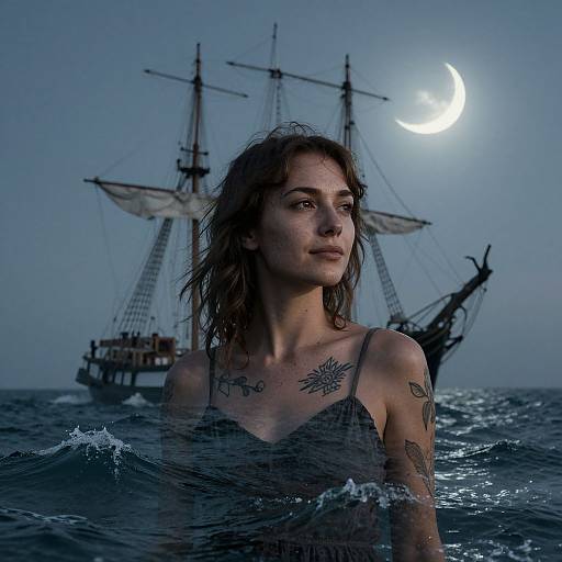 Stoic Sea Captain's Haunting Portrait