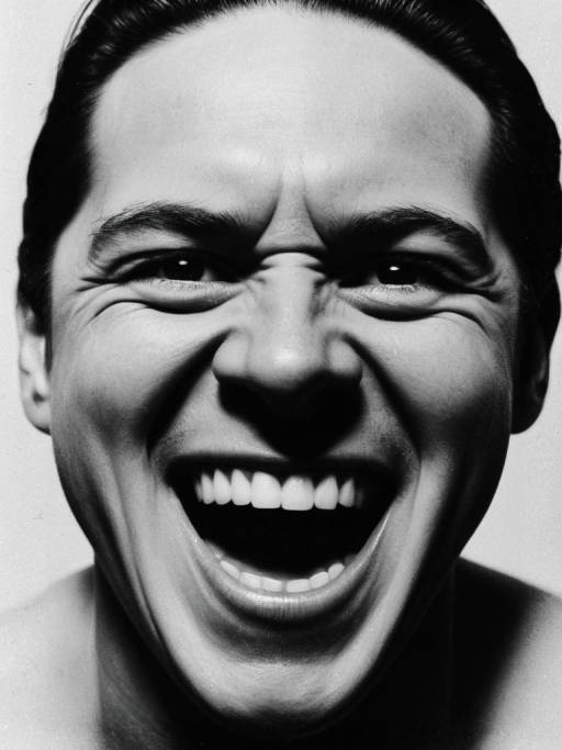 Close-up of Man Grimacing
