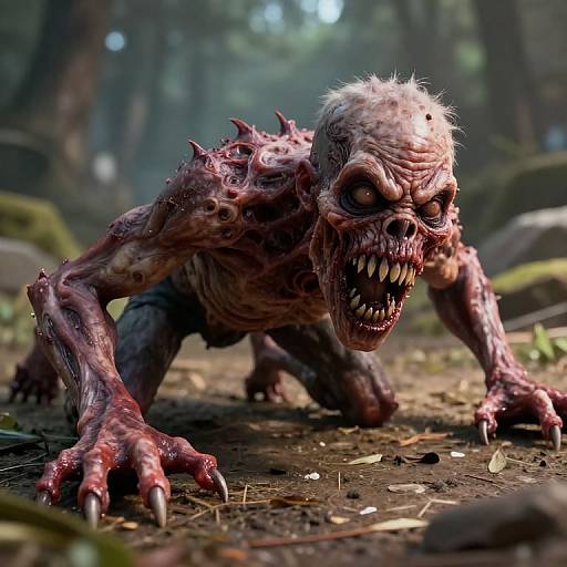 Grotesque Crawling Monster Horror