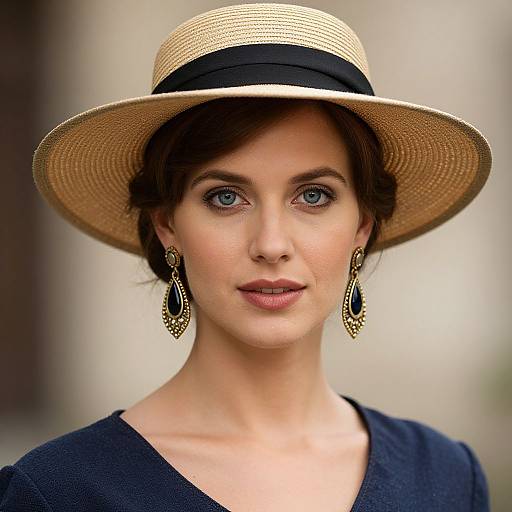 Vintage Style Woman Portrait