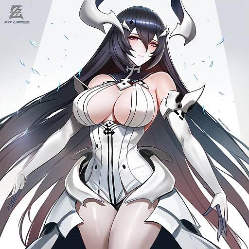 Illustration of Anchorage water oni, kantai collection in the style of Badcompzero