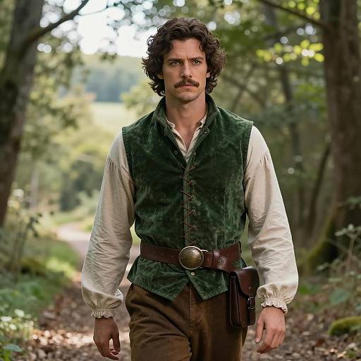 Man in Flynn Rider Costume Outdoors