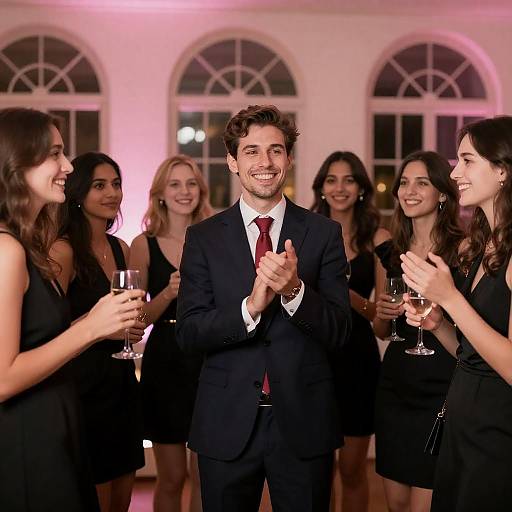 Elegant Party Photography with Smiling Guests