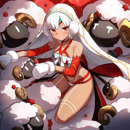 Illustration of Altera the santa (fate), fate (series) in the style of Akaoni (zumt3548)