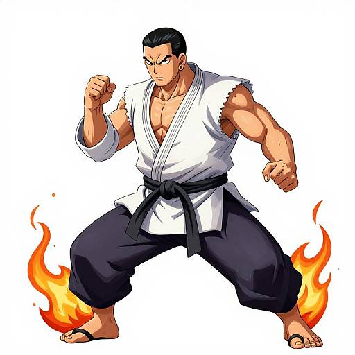 Anime Martial Arts Master Splash Art